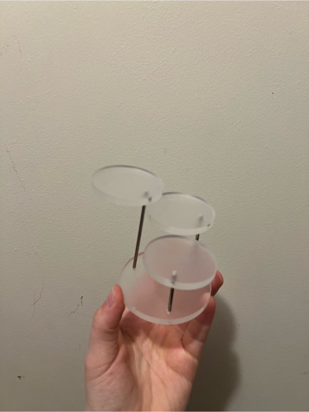 Ring & Earring Jewelry Display Stand - Clear & Black - Picture 3 of 5